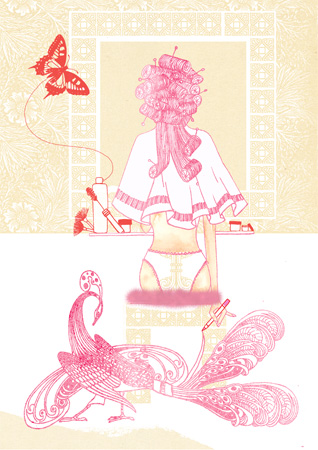 make-up illustration