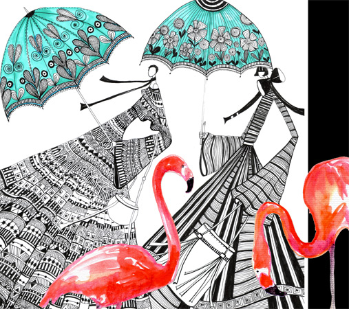 miami fashion illustration