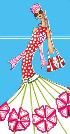 summer fashion illustration portfolio