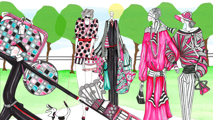 vintage fashion illustration