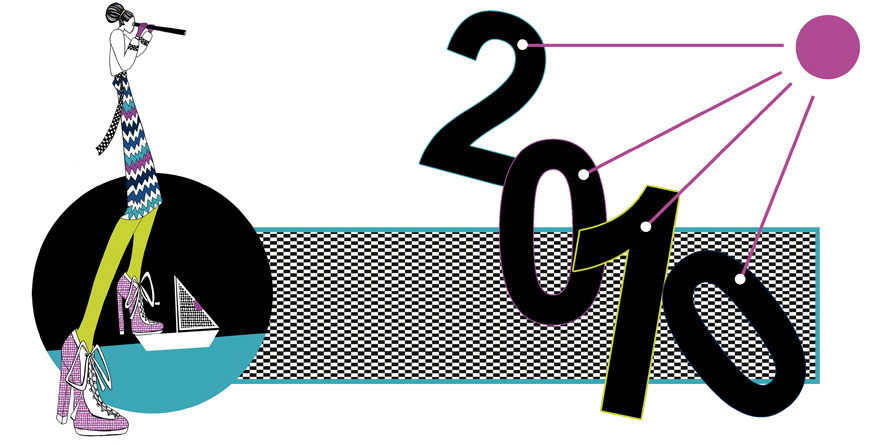 happy new year greeting card